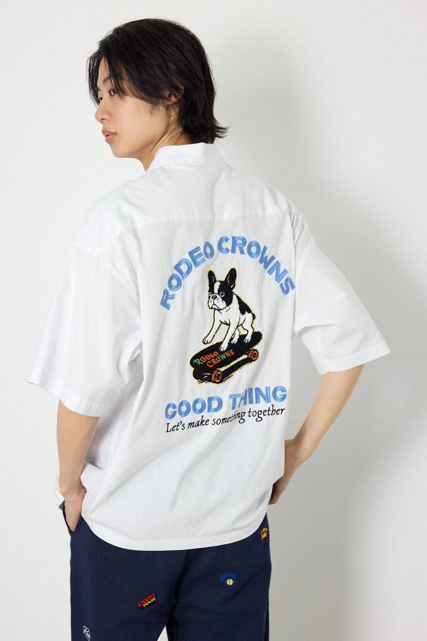 COOLMAX（R）ファブリック製・Frenchieシャツ O/WHT M