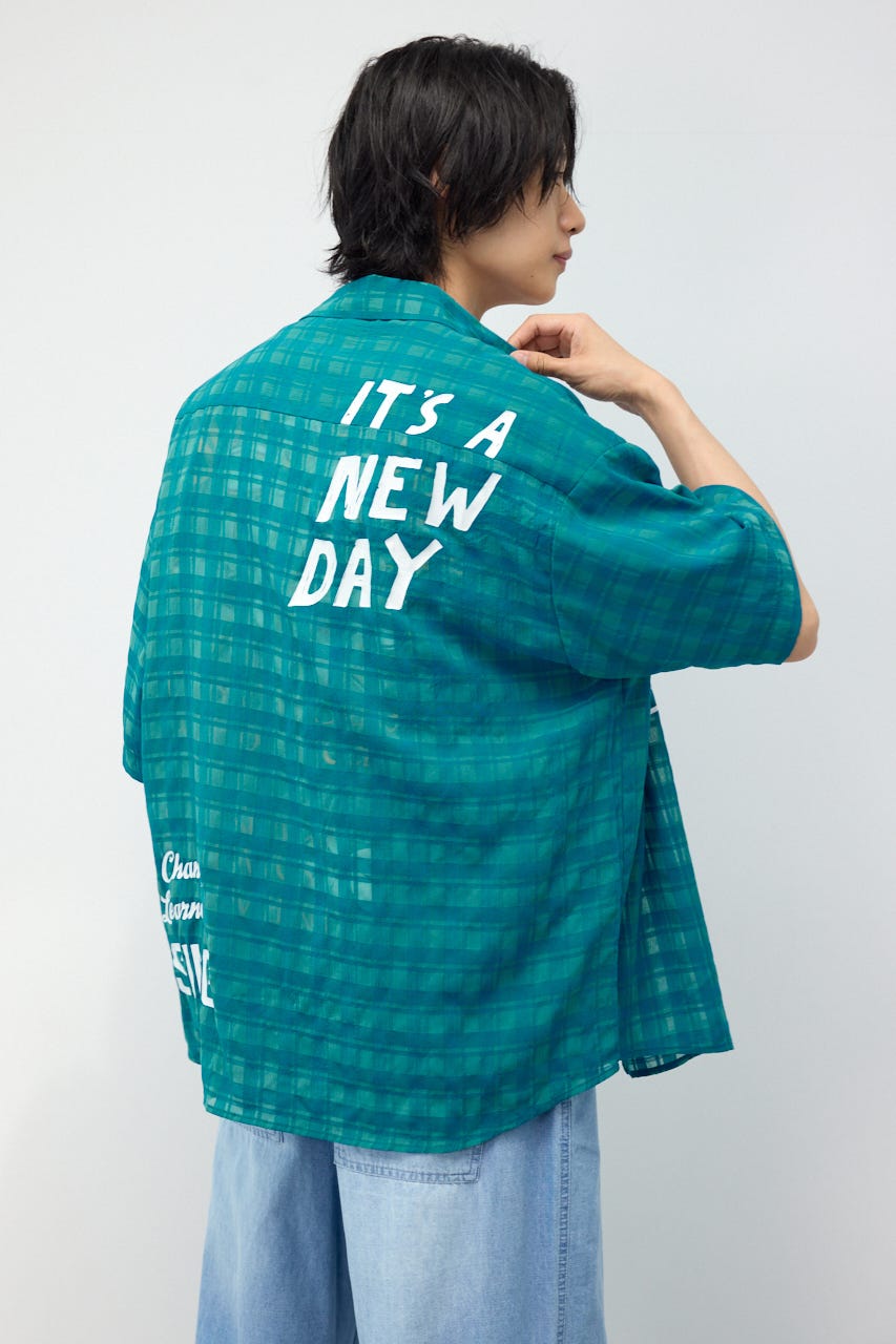 イレギュラーシアーチェックシャツ D/TQ L
