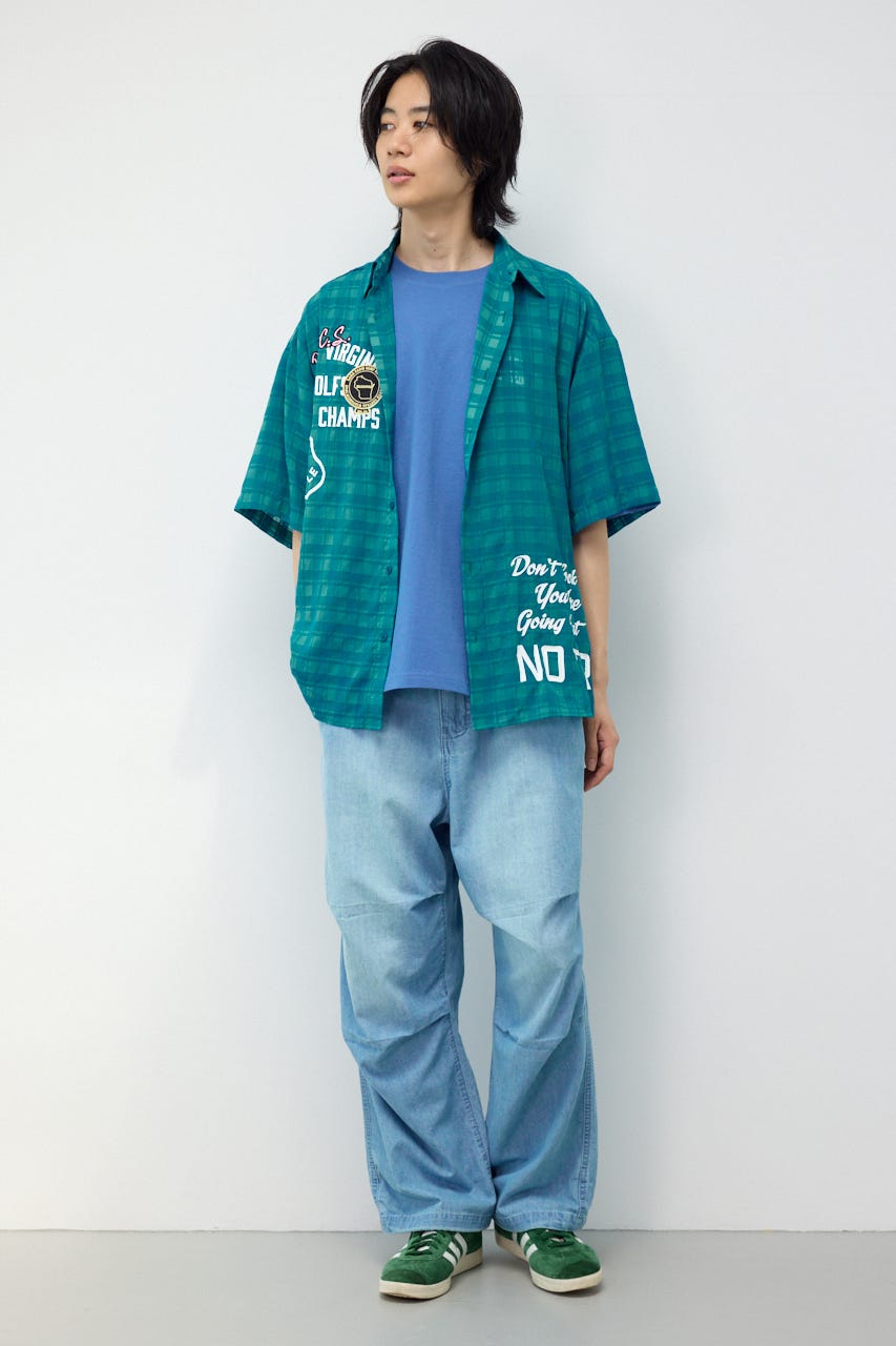 イレギュラーシアーチェックシャツ D/TQ L