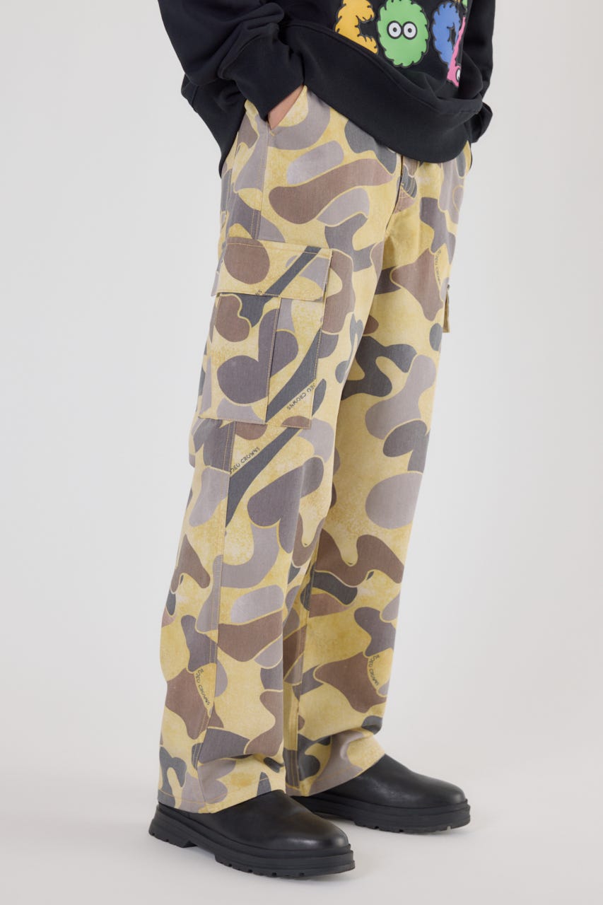 カモフラカーゴパンツ 柄YEL L