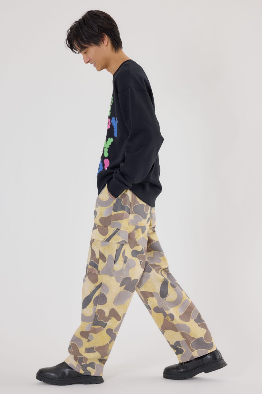 カモフラカーゴパンツ 柄YEL L