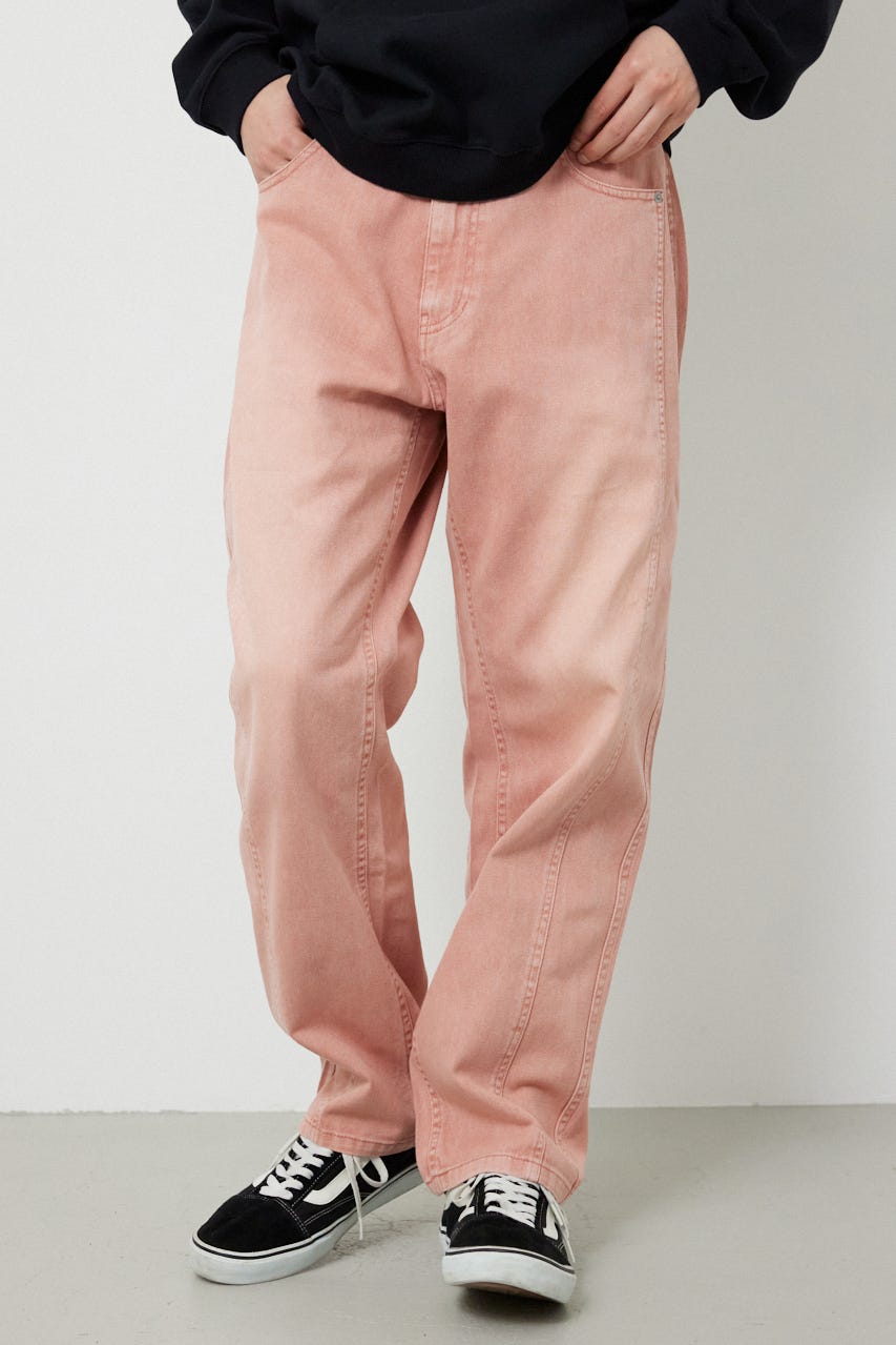 ダブルニーフェードカラーパンツ L/PNK M