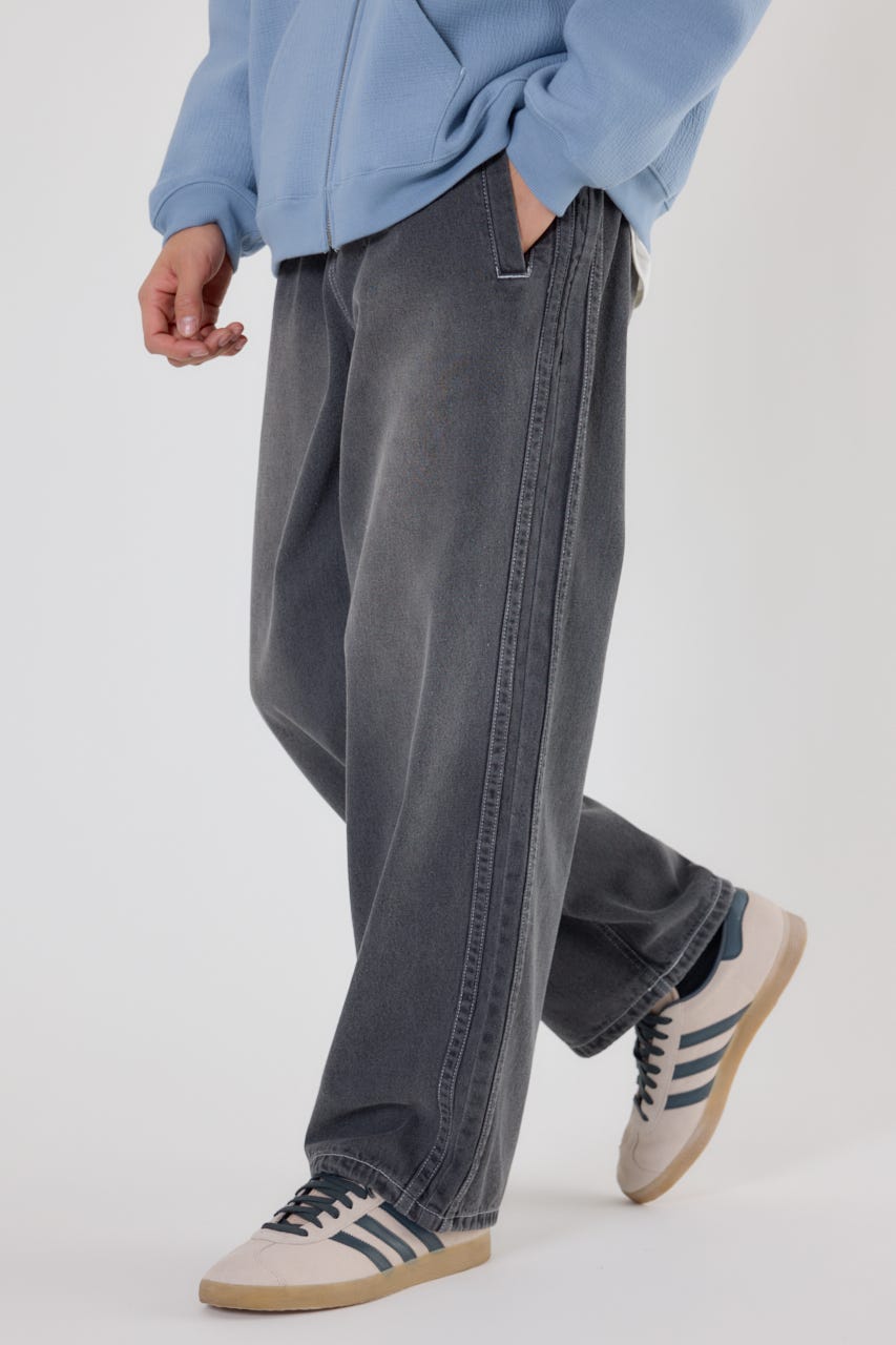 デニムトラックパンツ BLK M