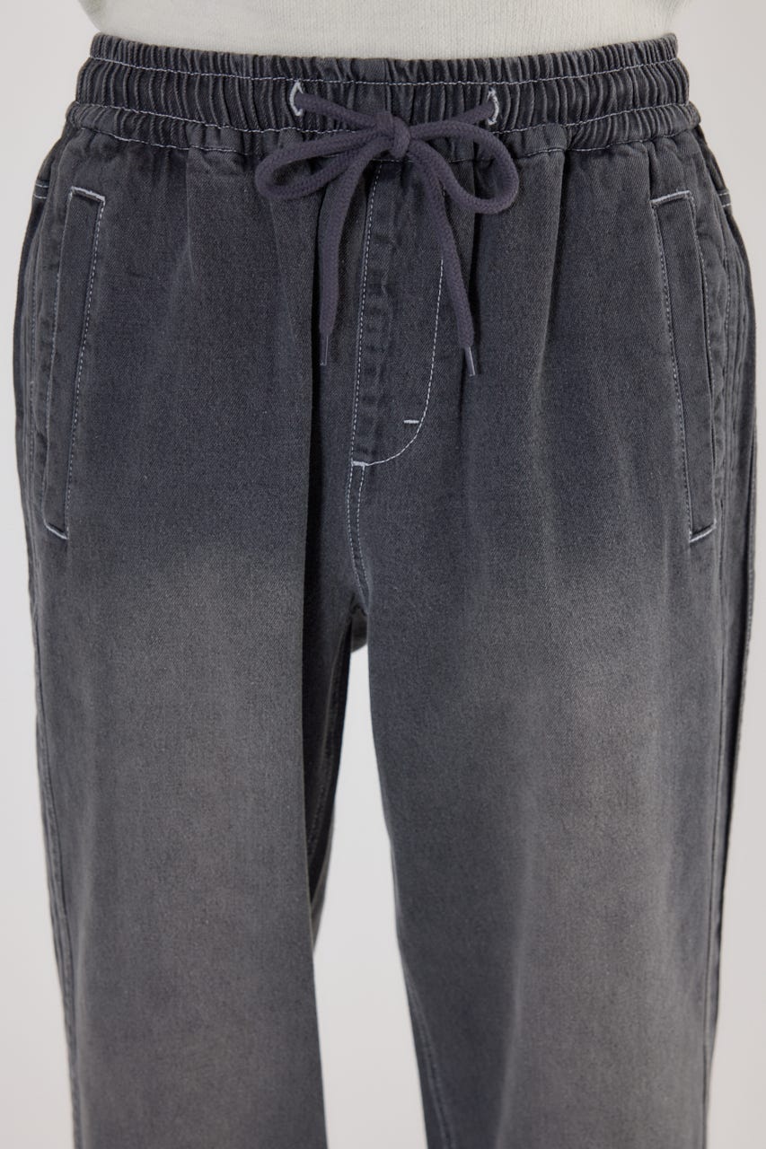 デニムトラックパンツ BLK M