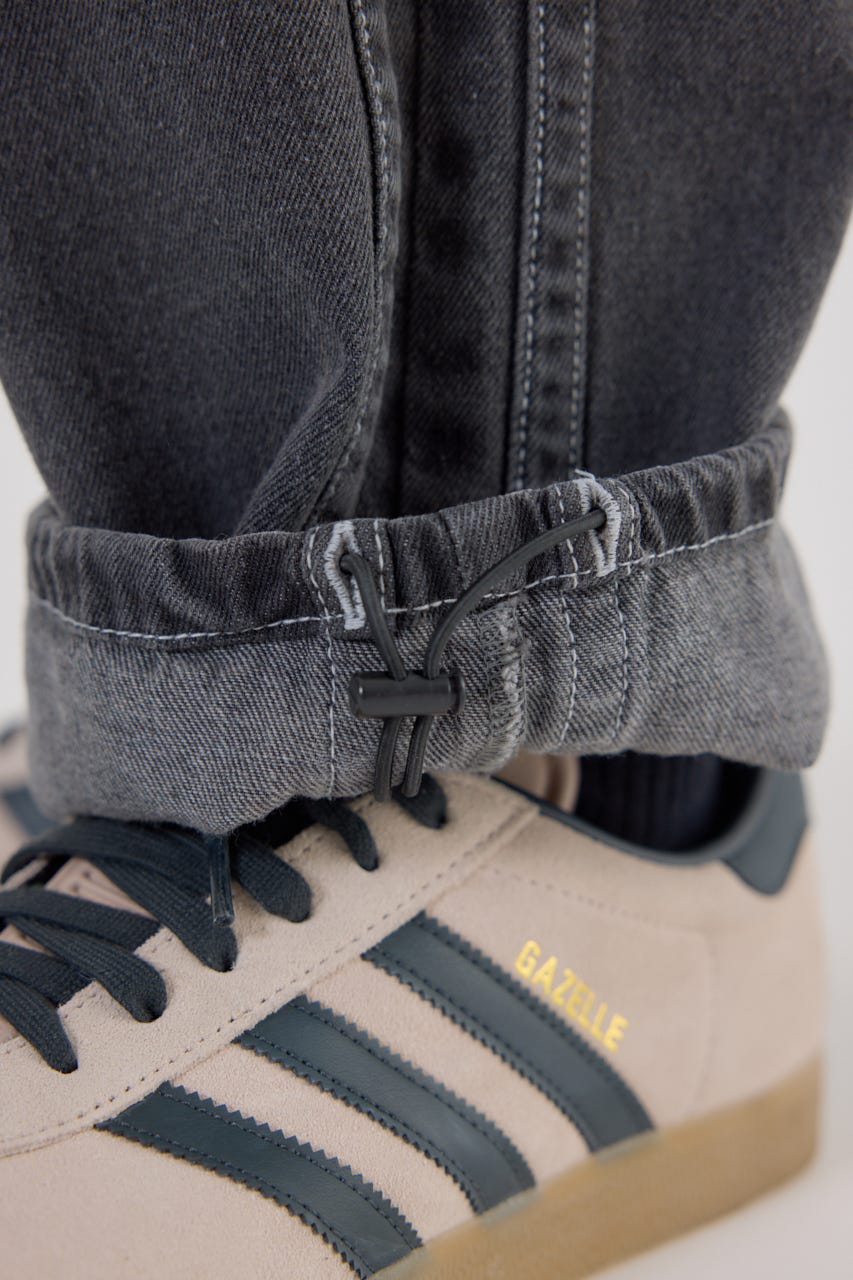 デニムトラックパンツ BLK M