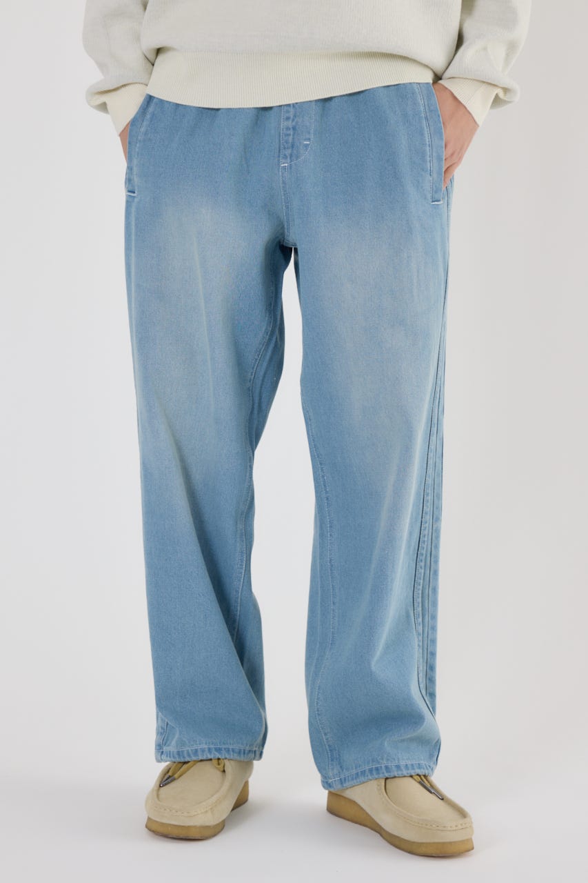 デニムトラックパンツ L/BLU M