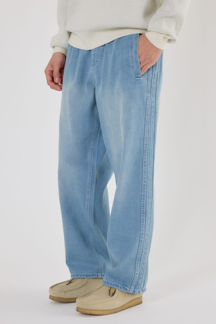 デニムトラックパンツ L/BLU M