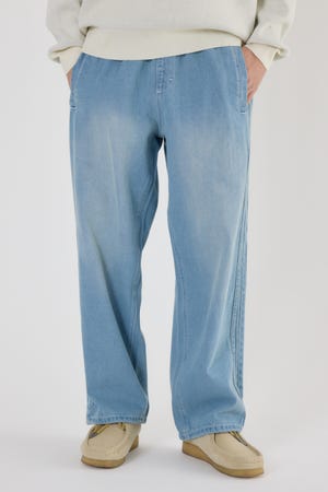 デニムトラックパンツ