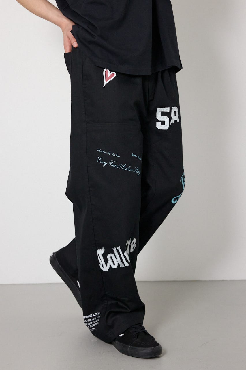 アニバーサリーダブルニーパンツ BLK M