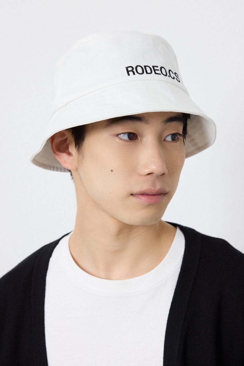 ロゴバケットハット O/WHT FREE