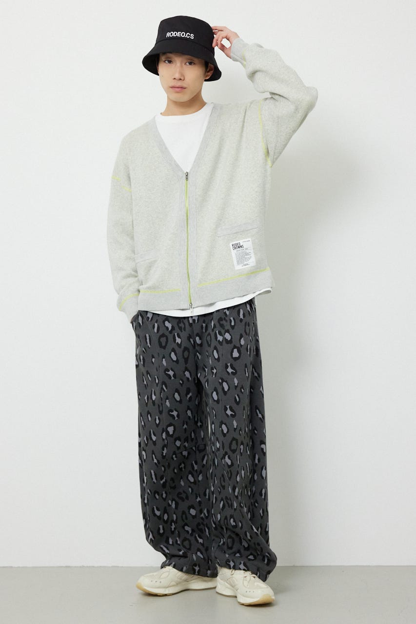 スウェットライクZIPカーディガン L/T.GRY M