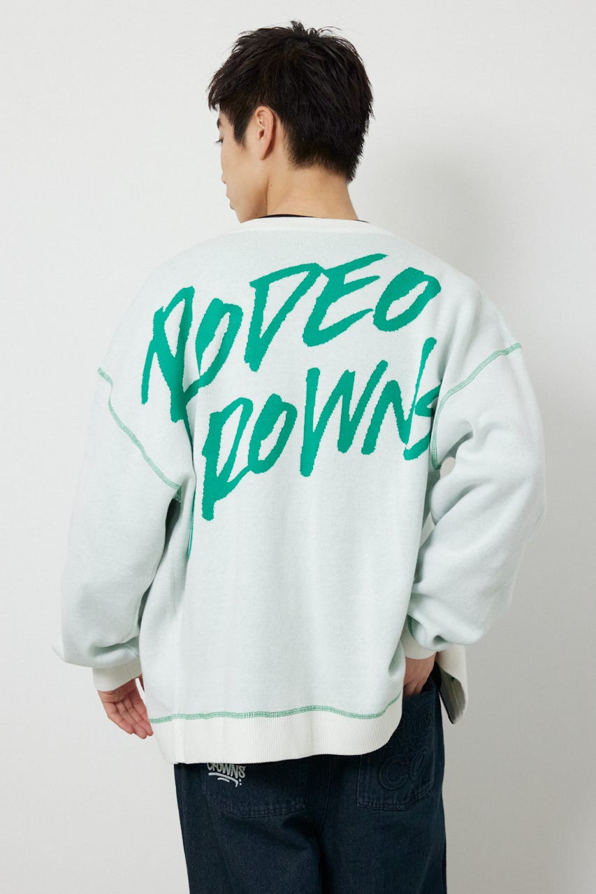 スウェットライクZIPカーディガン O/WHT M