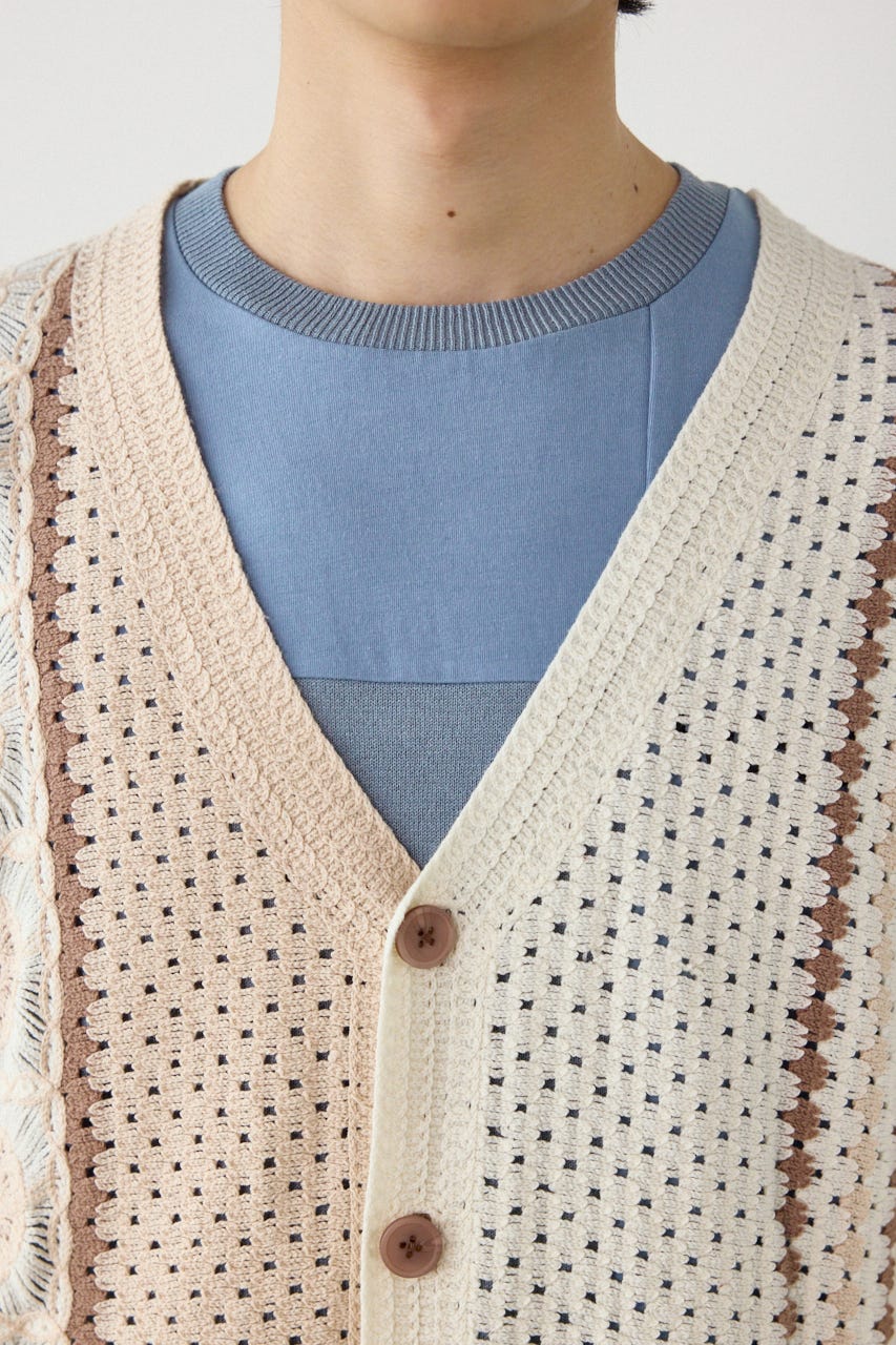 ランダムクロシェカーディガン IVOY M