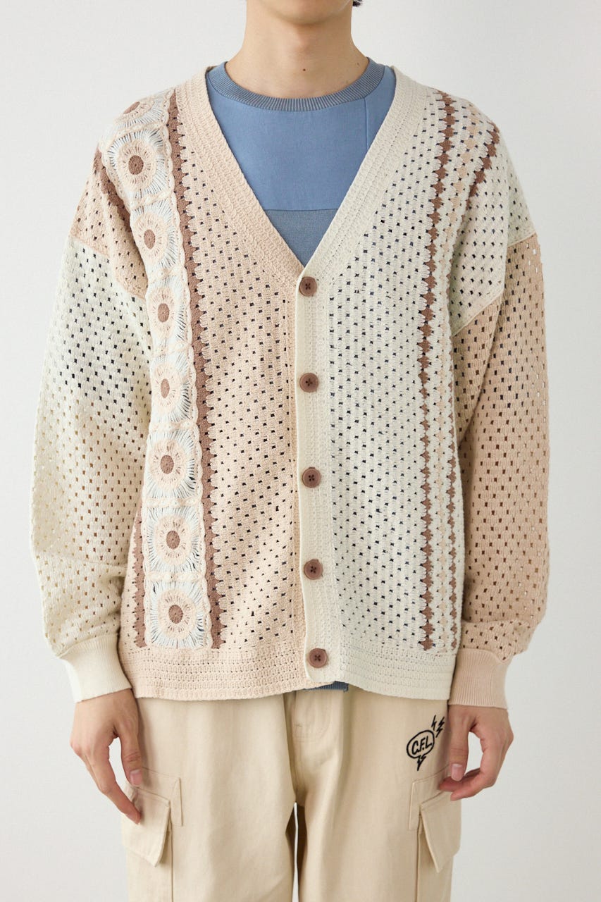 ランダムクロシェカーディガン IVOY M