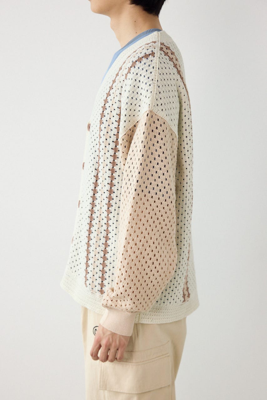 ランダムクロシェカーディガン IVOY M
