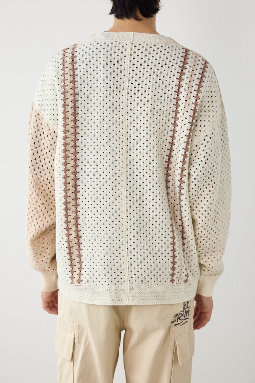 ランダムクロシェカーディガン IVOY M