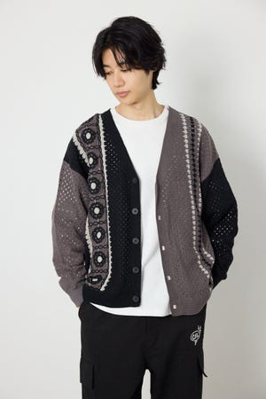 ランダムクロシェカーディガン