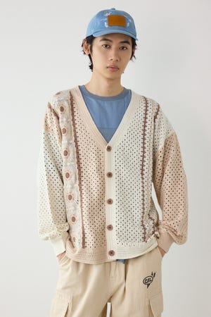 ランダムクロシェカーディガン