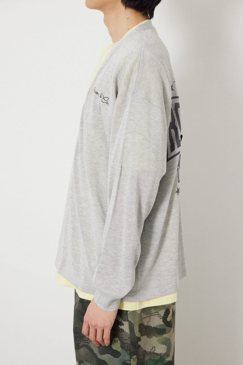 ロープロゴニットトッパー L/T.GRY FREE