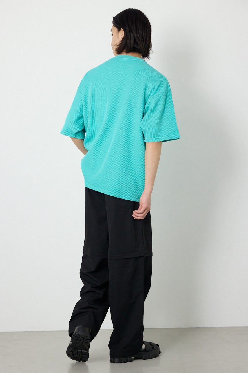 ピグメントワッフルTシャツ GRN M