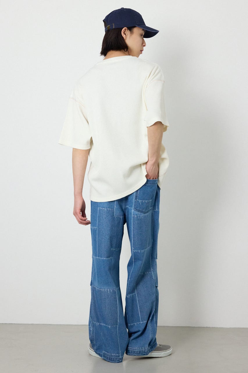 ピグメントワッフルTシャツ IVOY M