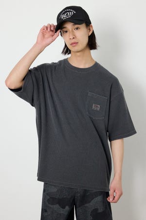 ピグメントワッフルTシャツ