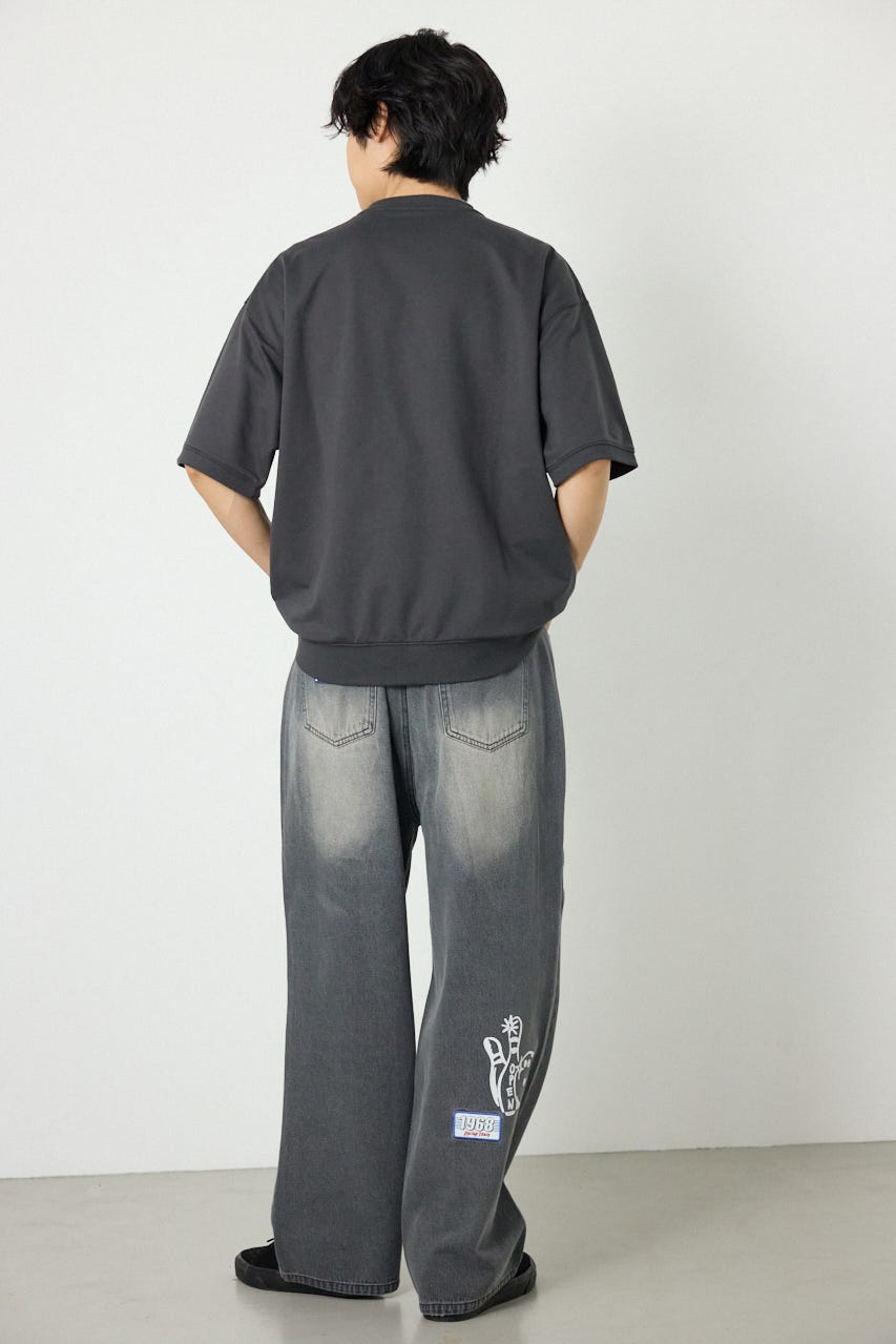 decoration半袖スウェット D/C.GRY L