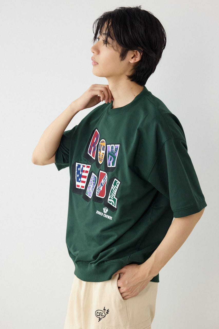 decoration半袖スウェット D/GRN M