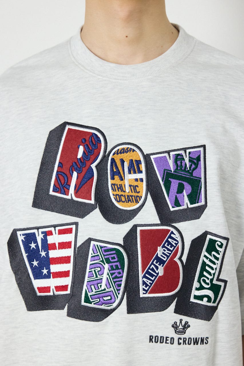 decoration半袖スウェット L/T.GRY M