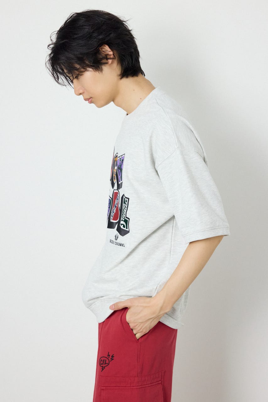 decoration半袖スウェット L/T.GRY M