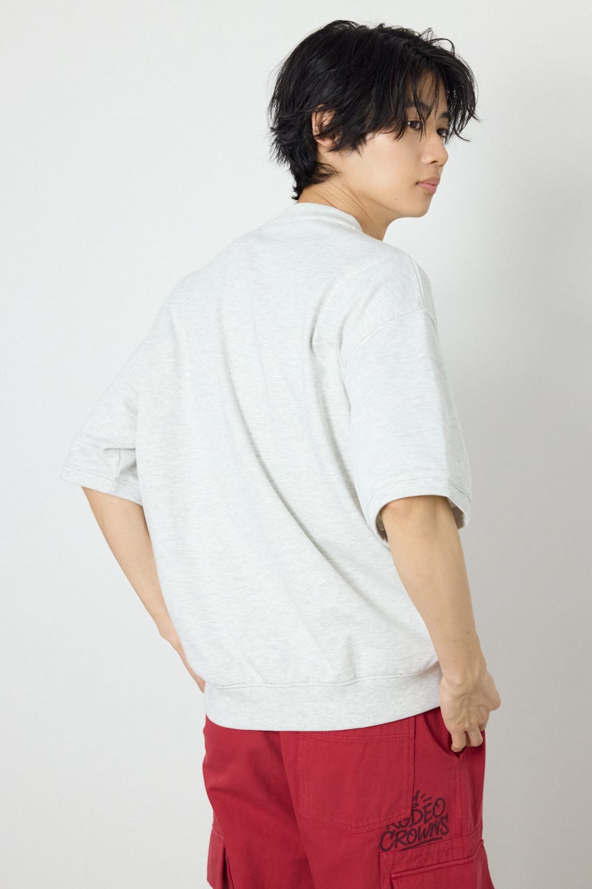 decoration半袖スウェット L/T.GRY M