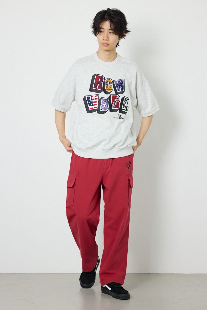 decoration半袖スウェット L/T.GRY M