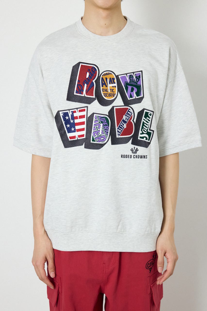 decoration半袖スウェット L/T.GRY M