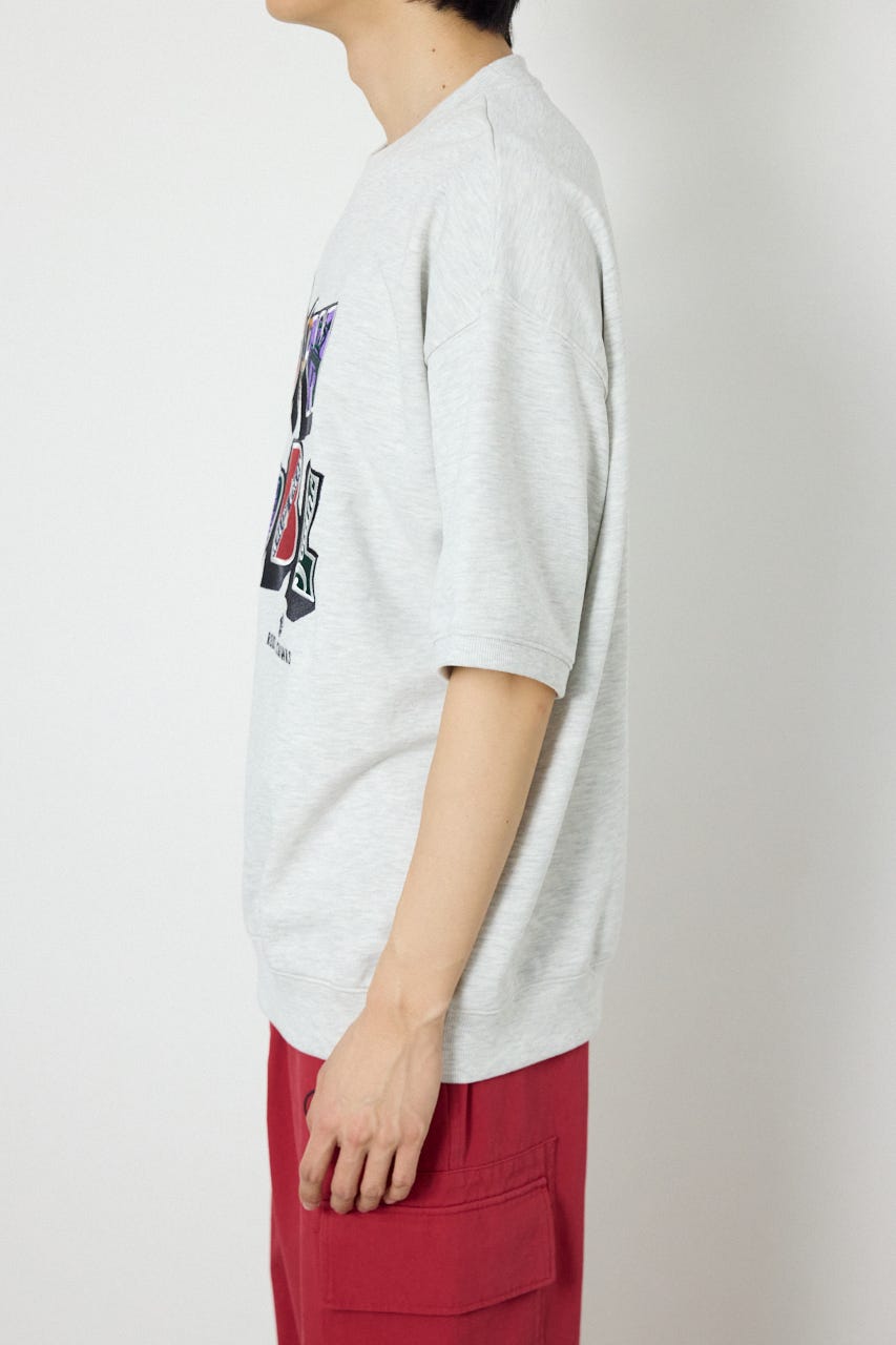 decoration半袖スウェット L/T.GRY M