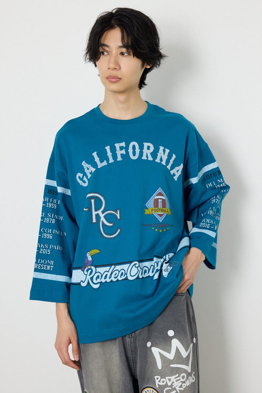 footballトップス BLU M