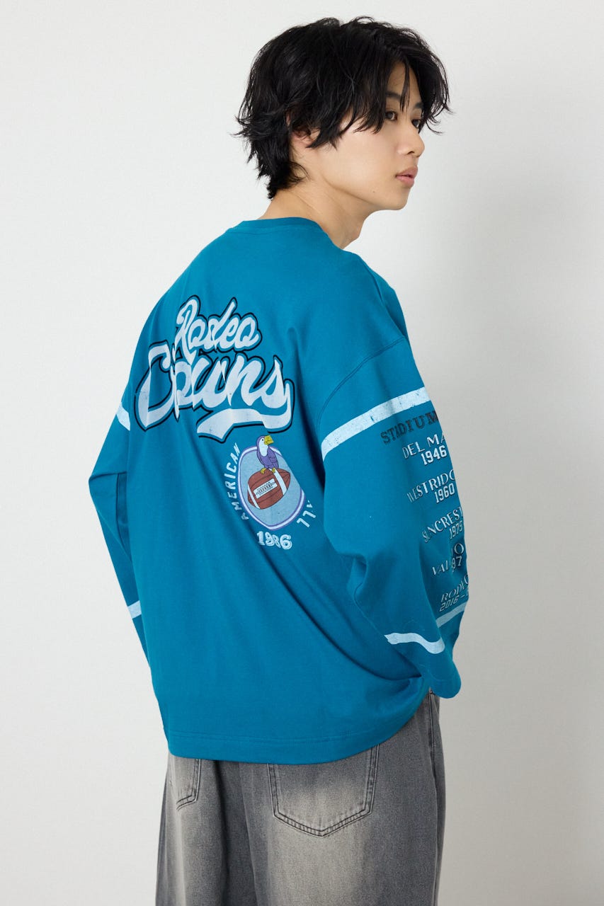 footballトップス BLU M