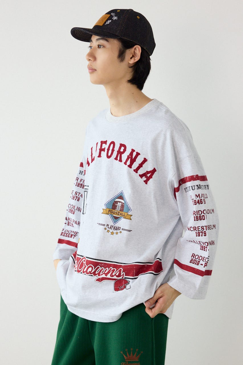 footballトップス L/T.GRY M