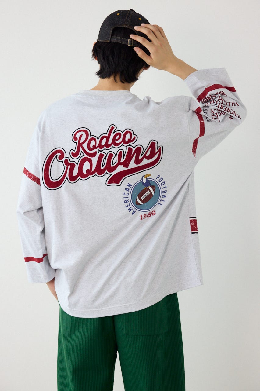 footballトップス L/T.GRY M