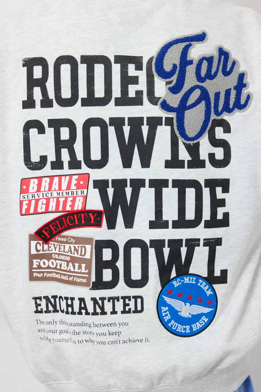 タイポグラフィーZIPパーカー L/T.GRY M