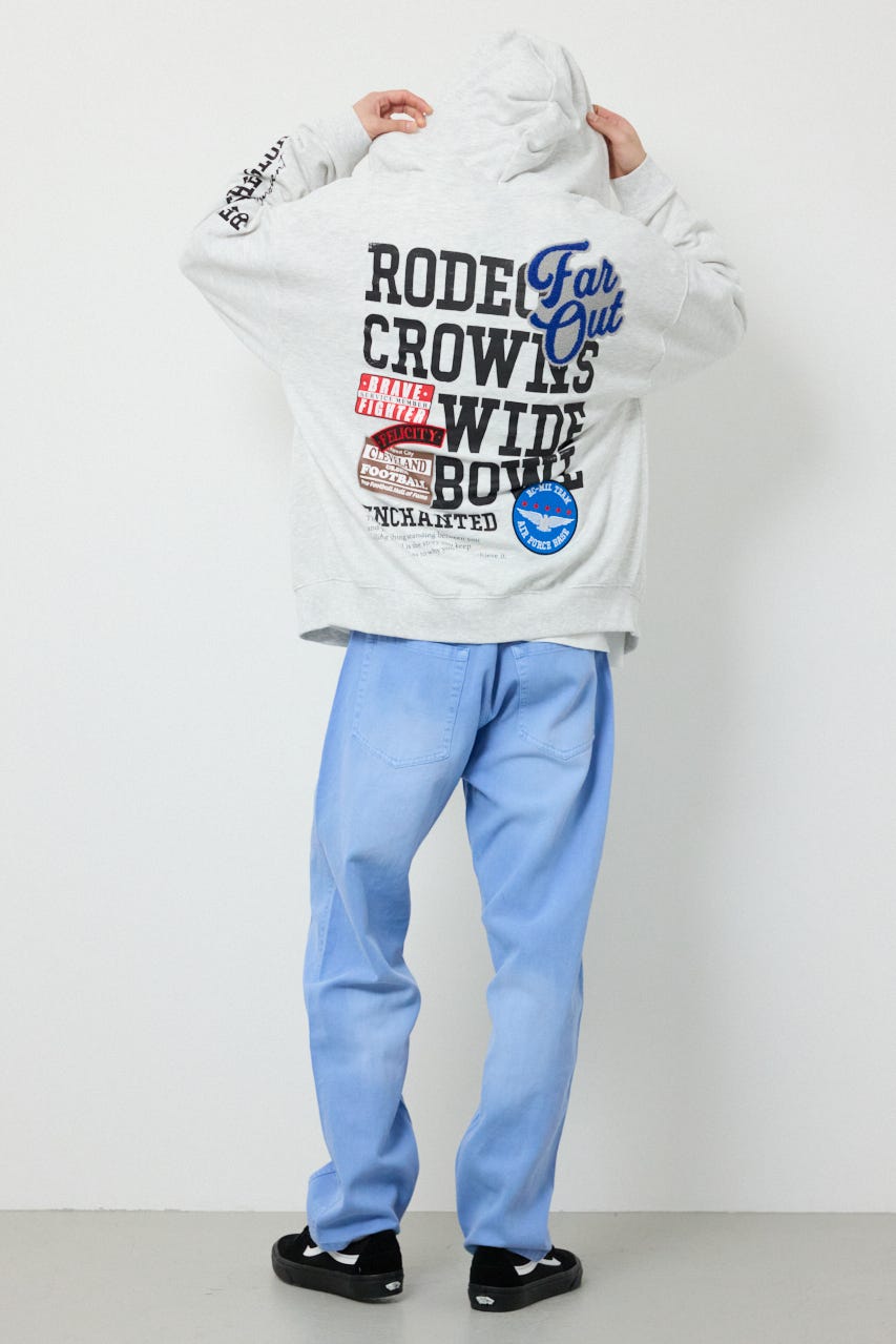 タイポグラフィーZIPパーカー L/T.GRY M