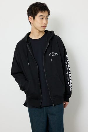 タイポグラフィーZIPパーカー