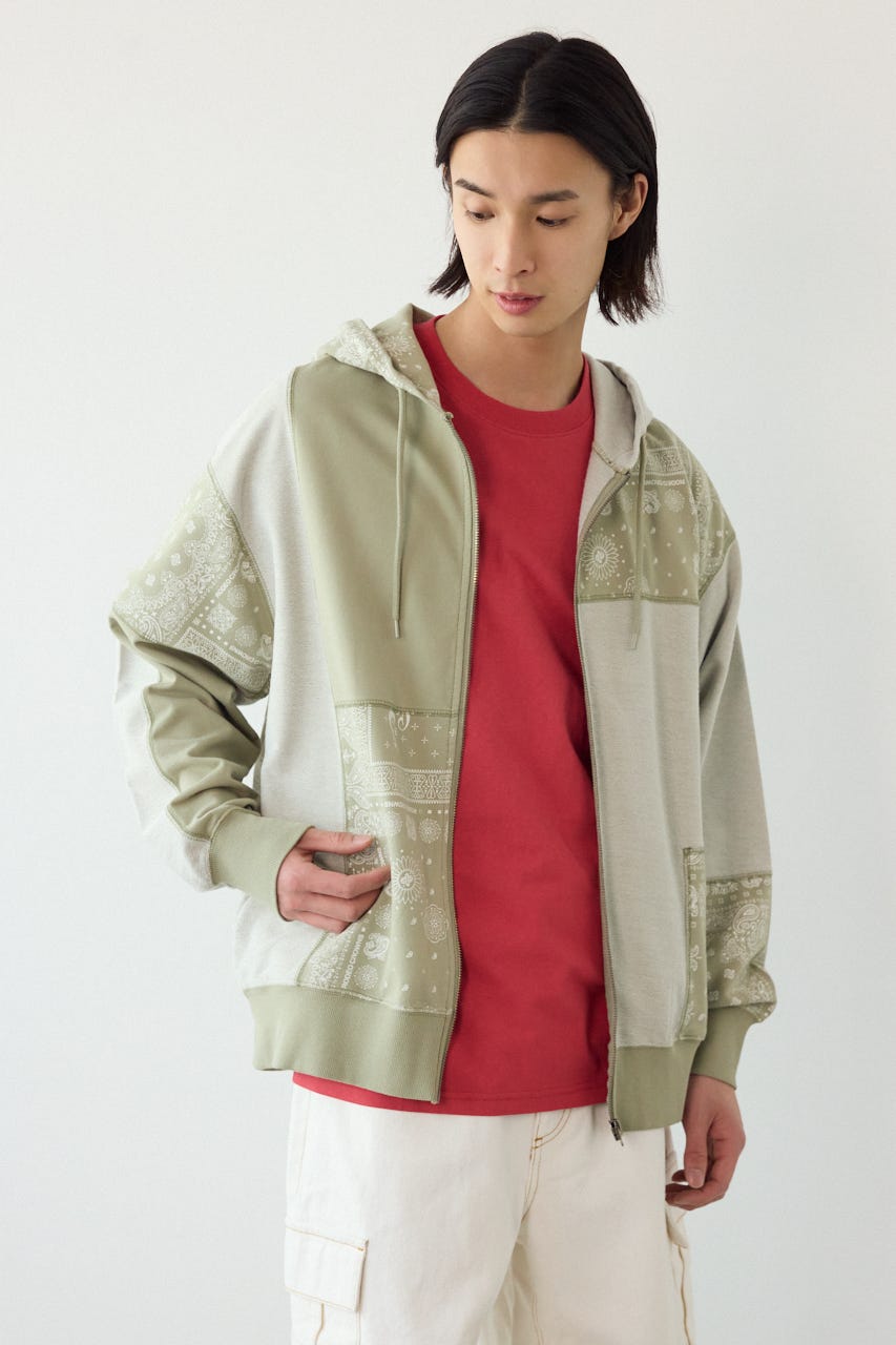 パッチワークZIPパーカー L/KHA L