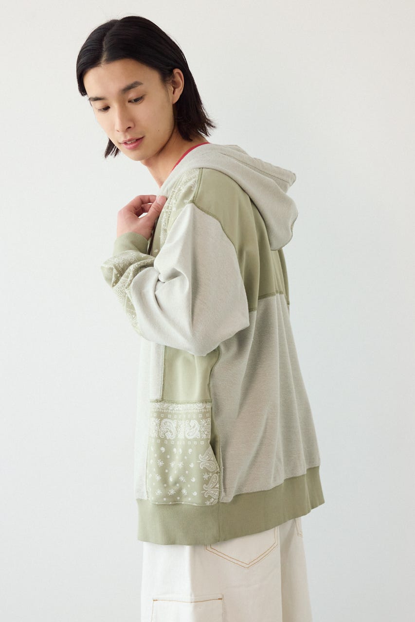 パッチワークZIPパーカー L/KHA L