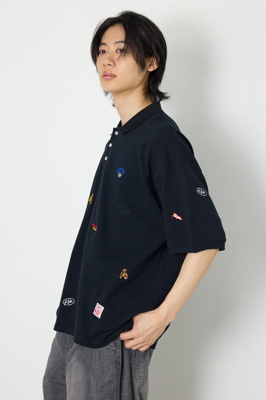 Dotted ポロシャツ BLK M