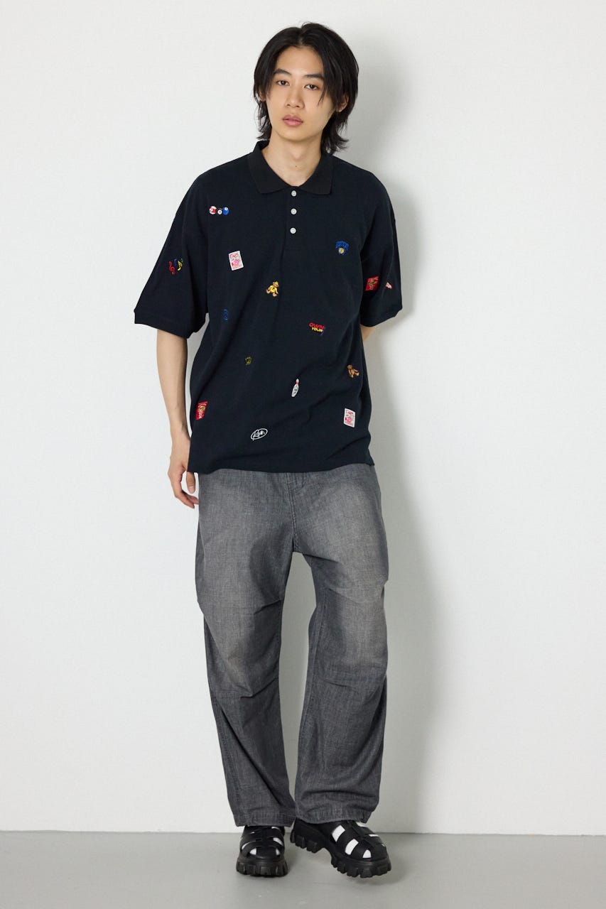 Dotted ポロシャツ BLK M