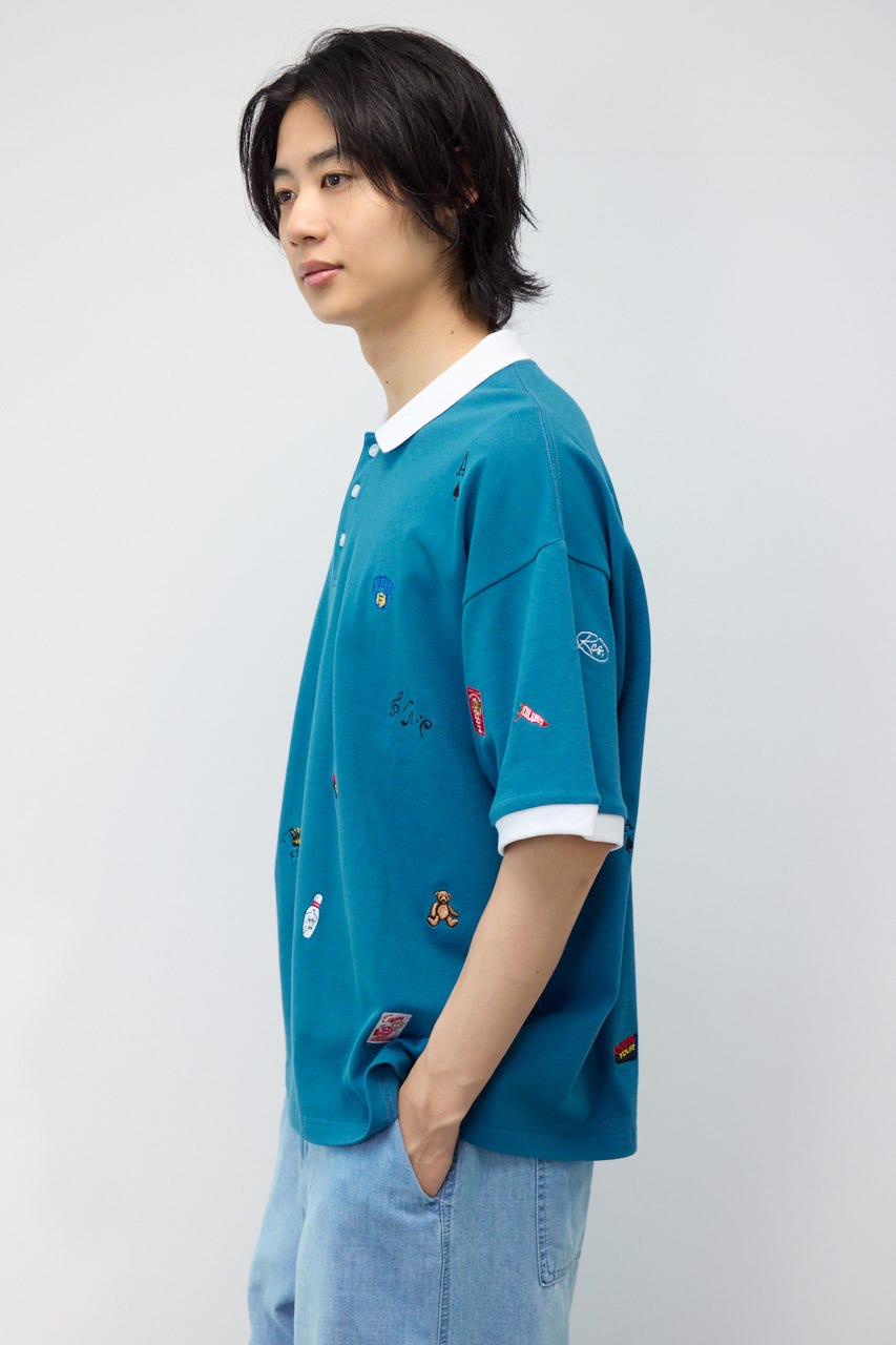 Dotted ポロシャツ BLU L