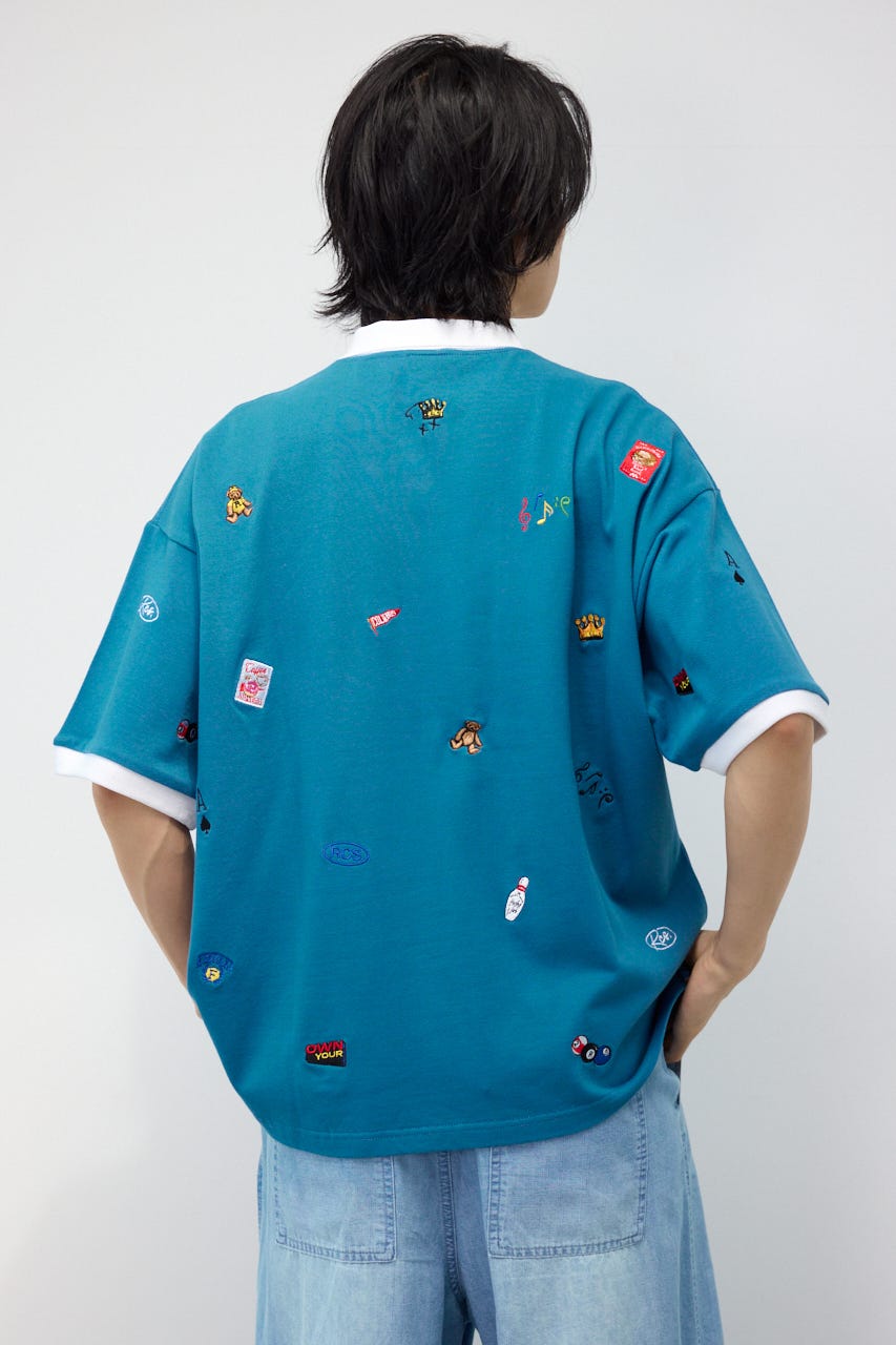 Dotted ポロシャツ BLU L