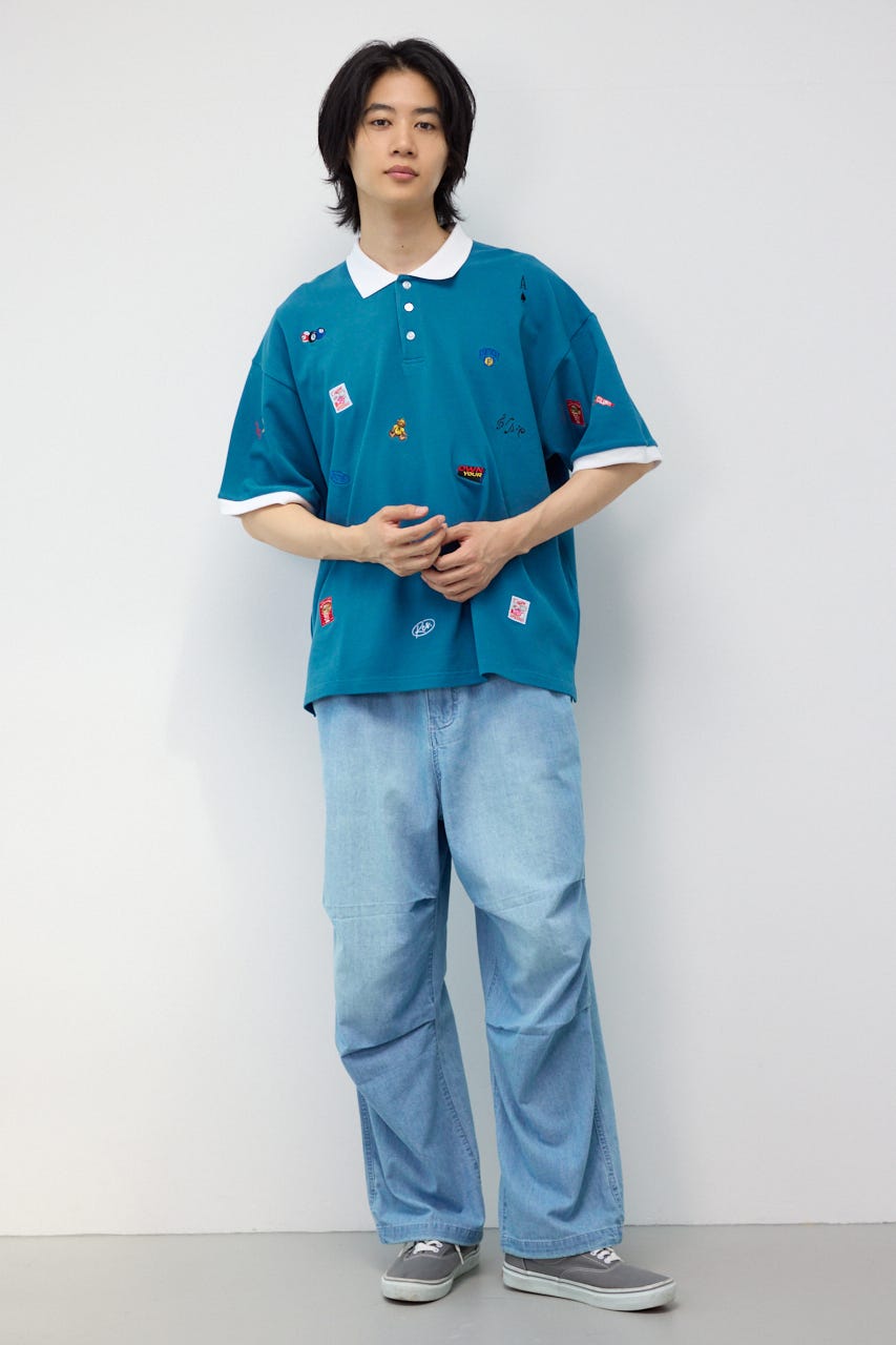 Dotted ポロシャツ BLU L
