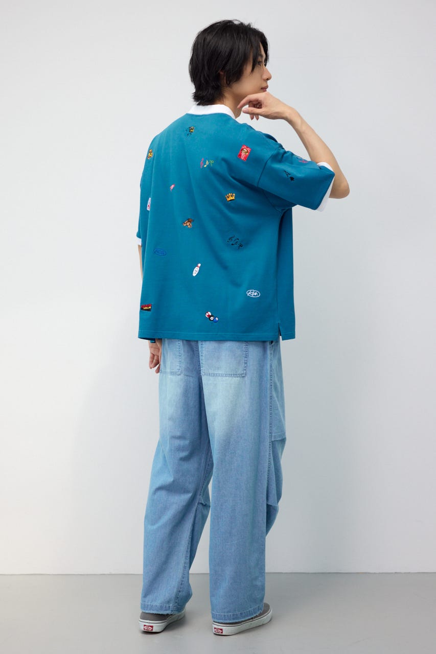 Dotted ポロシャツ BLU L