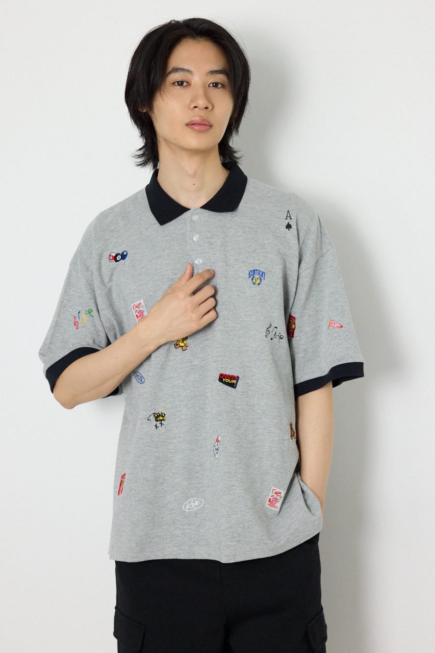 Dotted ポロシャツ T.GRY M